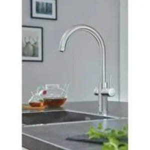 Комплект для кухни GROHE Red Duo с C-образным смесителем, бойлером L-Size и фильтром, хром (30079001) Комплект для кухни GROHE Red Duo с C-образным смесителем, бойлером L-Size и фильтром, хром (30079001)