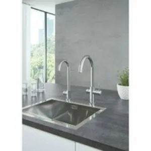 Комплект для кухни GROHE Red Duo с C-образным смесителем, бойлером L-Size и фильтром, хром (30079001) Комплект для кухни GROHE Red Duo с C-образным смесителем, бойлером L-Size и фильтром, хром (30079001)