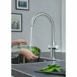 Комплект для кухни GROHE Red Duo с C-образным смесителем, бойлером L-Size и фильтром, хром (30079001) Комплект для кухни GROHE Red Duo с C-образным смесителем, бойлером L-Size и фильтром, хром (30079001)