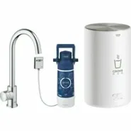 Комплект для кухни GROHE Red Mono с C-образным вентилем, бойлером M-Size и фильтром, хром (30085001)