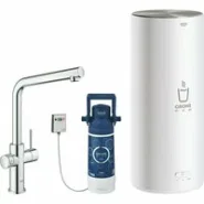 Комплект для кухни GROHE Red Duo с L-образным смесителем, бойлером L-Size и фильтром, хром (30325001)