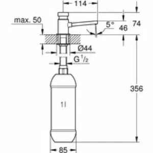 Дозатор жидкого мыла GROHE, хром (36194000) Дозатор жидкого мыла GROHE, хром (36194000)