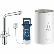 Комплект для кухни GROHE Red Duo с L-образным смесителем, бойлером M-Size и фильтром, хром (30327001)