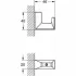 Крючок для банного халата, GROHE Selection Cube, хром (40782000) Крючок для банного халата, GROHE Selection Cube, хром (40782000)