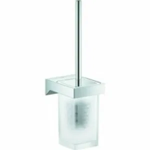 Туалетный ёршик GROHE Selection Cube с держателем, хром (40857000) Туалетный ёршик GROHE Selection Cube с держателем, хром (40857000)