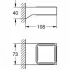 Держатель GROHE Selection Cube, хром, (40865000) Держатель GROHE Selection Cube, хром, (40865000)