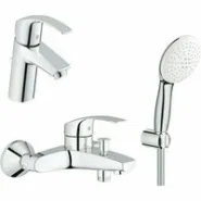 Готовый комплект для ванной комнаты GROHE Eurosmart, хром (NB0038)