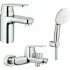 Готовый комплект для ванной комнаты GROHE Eurosmart Cosmopolitan, хром (NB0040) Готовый комплект для ванной комнаты GROHE Eurosmart Cosmopolitan, хром (NB0040)