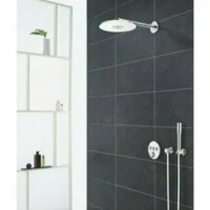 Верхний душ GROHE Rainshower 310 SmartActive с душевым кронштейном, 2 режима, 430 мм, белая луна (26475LS0) Верхний душ GROHE Rainshower 310 SmartActive с душевым кронштейном, 2 режима, 430 мм, белая луна (26475LS0)