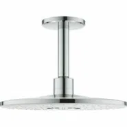 Верхний душ GROHE Rainshower 310 SmartActive с потолочным душевым кронштейном 142 мм, 2 режима струи, белая луна (26477LS0)