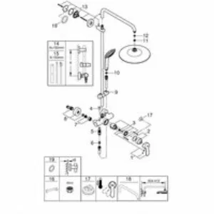 Душевая система GROHE Euphoria System 260 со смесителем для душа, хром (27473001) Душевая система GROHE Euphoria System 260 со смесителем для душа, хром (27473001)