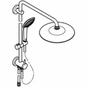 Душевая система GROHE Euphoria System 260 с переключателем потоков, хром (27421002) Душевая система GROHE Euphoria System 260 с переключателем потоков, хром (27421002)