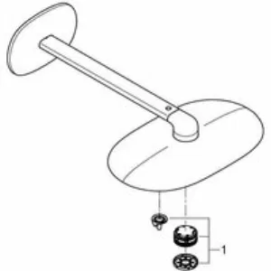 Верхний душ GROHE Rainshower SmartControl 360x220, 2 режима, 450 мм, белая луна (26254LS0) Верхний душ GROHE Rainshower SmartControl 360x220, 2 режима, 450 мм, белая луна (26254LS0)