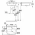 Мини-раковина GROHE Euro Ceramic 45 см, альпин-белый (39324000) Мини-раковина GROHE Euro Ceramic 45 см, альпин-белый (39324000)