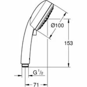 Ручной душ GROHE Tempesta Cosmopolitan 100, 3 режима, хром/серый (27572002) Ручной душ GROHE Tempesta Cosmopolitan 100, 3 режима, хром/серый (27572002)