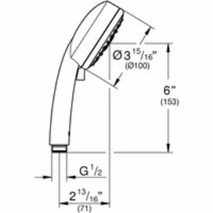 Ручной душ GROHE Tempesta Cosmopolitan 100, 4 режима, хром/белый (27575002) Ручной душ GROHE Tempesta Cosmopolitan 100, 4 режима, хром/белый (27575002)