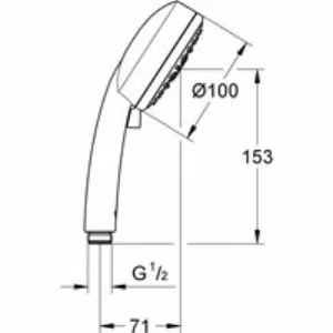 Ручной душ GROHE Tempesta Cosmopolitan 100, 4 режима, хром/серый (27573002) Ручной душ GROHE Tempesta Cosmopolitan 100, 4 режима, хром/серый (27573002)