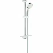 Душевой гарнитур GROHE New Tempesta Cosmopolitan 100 с мыльницей, 2 режима струи, душевая штанга 600 мм, 5,7 л/мин, хром (27928002)