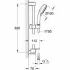 Душевой гарнитур GROHE New Tempesta Cosmopolitan 100 с мыльницей, 2 режима струи, душевая штанга 600 мм, 5,7 л/мин, хром (27928002) Душевой гарнитур GROHE New Tempesta Cosmopolitan 100 с мыльницей, 2 режима струи, душевая штанга 600 мм, 5,7 л/мин, хром (27928002)