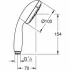 Ручной душ GROHE Tempesta 100, 1 режим, хром/белый (27923001) Ручной душ GROHE Tempesta 100, 1 режим, хром/белый (27923001)