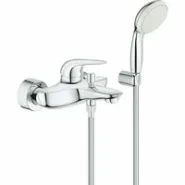 Смеситель для ванны GROHE Eurostyle Solid с душевым гарнитуром, хром (2372930A)