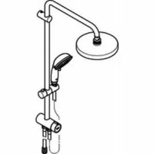 Душевая система GROHE New Tempesta Rustic 200 с переключателем потоков, хром (27399002) Душевая система GROHE New Tempesta Rustic 200 с переключателем потоков, хром (27399002)
