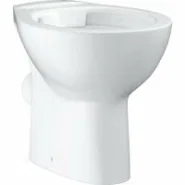 Унитаз напольный безободковый GROHE Bau Ceramic горизонтальный выпуск (без сиденья), альпин-белый (39430000)