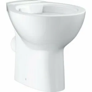 Унитаз напольный безободковый GROHE Bau Ceramic горизонтальный выпуск (без сиденья), альпин-белый (39430000) Унитаз напольный безободковый GROHE Bau Ceramic горизонтальный выпуск (без сиденья), альпин-белый (39430000)