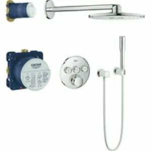 Душевая система GROHE Grohtherm SmartControl с термостатом для душа, хром (34705000) Душевая система GROHE Grohtherm SmartControl с термостатом для душа, хром (34705000)
