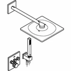 Душевая система GROHE Grohtherm SmartControl с термостатом для душа, хром (34706000) Душевая система GROHE Grohtherm SmartControl с термостатом для душа, хром (34706000)