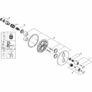 Внешняя часть термостата для ванны GROHE Grohtherm Special, хром (29095000) Внешняя часть термостата для ванны GROHE Grohtherm Special, хром (29095000)