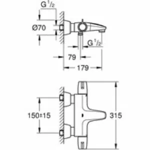 Термостат для ванны GROHE Grohtherm Special, хром (34665000) Термостат для ванны GROHE Grohtherm Special, хром (34665000)