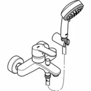 Смеситель для ванны GROHE Eurostyle Cosmopolitan с душевым гарнитуром, хром (3359220A) Смеситель для ванны GROHE Eurostyle Cosmopolitan с душевым гарнитуром, хром (3359220A)