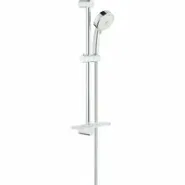 Душевой гарнитур GROHE Tempesta Cosmopolitan 100 с мыльницей, 4 режима струи, душевая штанга 600 мм, 9,5 л/мин, хром (27577002)
