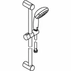 Душевой гарнитур GROHE Tempesta 100, 2 режима струи, душевая штанга 600 мм, 5,7 л/мин, хром/серый (27598001) Душевой гарнитур GROHE Tempesta 100, 2 режима струи, душевая штанга 600 мм, 5,7 л/мин, хром/серый (27598001)