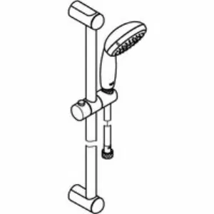 Душевой гарнитур GROHE Tempesta 100, 3 режима струи, душевая штанга 600 мм, 9,5 л/мин, хром (27644001) Душевой гарнитур GROHE Tempesta 100, 3 режима струи, душевая штанга 600 мм, 9,5 л/мин, хром (27644001)