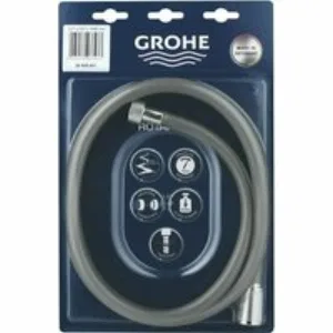 Душевой шланг GROHE Rotaflex 1500 мм, с защитой от перекручивания, хром (28409001) Душевой шланг GROHE Rotaflex 1500 мм, с защитой от перекручивания, хром (28409001)