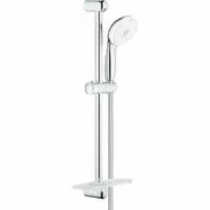 Душевой гарнитур GROHE New Tempesta 100 с мыльницей, 4 режима струи, душевая штанга 600 мм, 9,5 л/мин, хром (28593002) Душевой гарнитур GROHE New Tempesta 100 с мыльницей, 4 режима струи, душевая штанга 600 мм, 9,5 л/мин, хром (28593002)