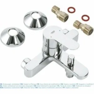 Смеситель для ванны GROHE BauEdge, хром (23334000) Смеситель для ванны GROHE BauEdge, хром (23334000)
