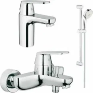 Готовый комплект для ванной комнаты GROHE Eurosmart Cosmopolitanс, хром (NB0002-2) Готовый комплект для ванной комнаты GROHE Eurosmart Cosmopolitanс, хром (NB0002-2)