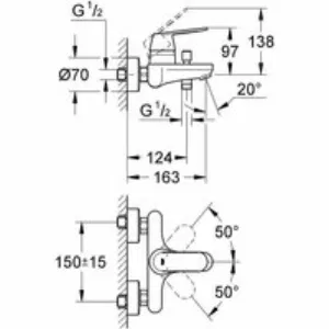 Готовый комплект для ванной комнаты GROHE Eurosmart Cosmopolitanс, хром (NB0002-2) Готовый комплект для ванной комнаты GROHE Eurosmart Cosmopolitanс, хром (NB0002-2)