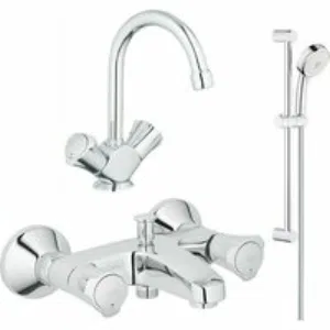 Готовый комплект для ванной комнаты GROHE Costa L, хром (NB0008-2) Готовый комплект для ванной комнаты GROHE Costa L, хром (NB0008-2)