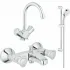 Готовый комплект для ванной комнаты GROHE Costa L, хром (NB0008-2) Готовый комплект для ванной комнаты GROHE Costa L, хром (NB0008-2)