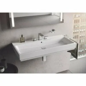 Раковина GROHE Cube Ceramic, подвесная 100 см, альпин-белый (3938600H) Раковина GROHE Cube Ceramic, подвесная 100 см, альпин-белый (3938600H)