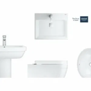 Раковина подвесная GROHE Cube Ceramic 60 см, альпин-белый (3947300H) Раковина подвесная GROHE Cube Ceramic 60 см, альпин-белый (3947300H)