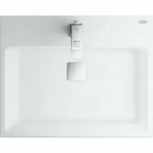 Раковина GROHE Cube Ceramic, подвесная 50 см, альпин-белый (3947400H) Раковина GROHE Cube Ceramic, подвесная 50 см, альпин-белый (3947400H)