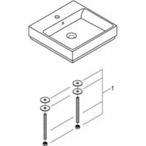 Раковина накладная GROHE Cube Ceramic 50 см, альпин-белый (3947800H) Раковина накладная GROHE Cube Ceramic 50 см, альпин-белый (3947800H)