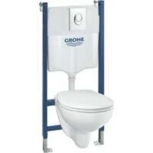 Готовый набор для туалета GROHE Bau Ceramic, инсталляция для подвесного унитаза GROHE Solido 5 в 1 (39419000) Готовый набор для туалета GROHE Bau Ceramic, инсталляция для подвесного унитаза GROHE Solido 5 в 1 (39419000)