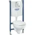 Комплект инсталляции GROHE Solido Compact 5 в 1 с подвесным унитазом Bau Ceramic и сиденьем с микролифтом (39415000) Комплект инсталляции GROHE Solido Compact 5 в 1 с подвесным унитазом Bau Ceramic и сиденьем с микролифтом (39415000)