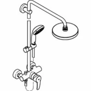 Душевая система GROHE New Tempesta 200 со смесителем для душа, хром (26244001) Душевая система GROHE New Tempesta 200 со смесителем для душа, хром (26244001)